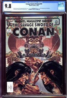 SAVAGE SWORD OF CONAN #96 CGC 9.8 WHITE PAGES front cover