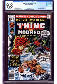 MARVEL TWO-IN-ONE #33 CGC 9.8 WHITE PAGES front cover