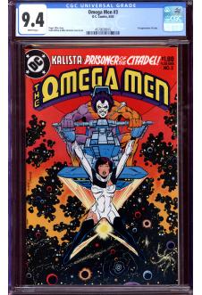 OMEGA MEN #3 CGC 9.4 WHITE PAGES front cover