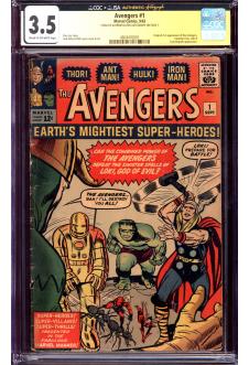 AVENGERS #1 CGC 3.5 CR/OW PAGES front cover