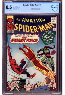 AMAZING SPIDER-MAN #17 CBCS 8.5 OW/WH PAGES front cover