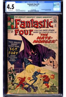 FANTASTIC FOUR #21 CGC 4.5 OW PAGES front cover