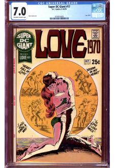 SUPER DC GIANT #17 CGC 7.0 OW/WH PAGES front cover