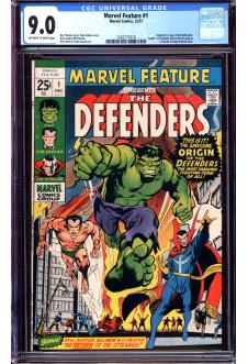 MARVEL FEATURE #1 CGC 9.0 OW/WH PAGES front cover