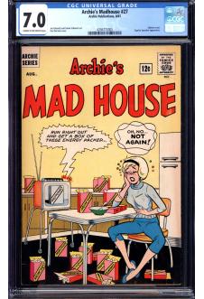 ARCHIE'S MAD HOUSE #27 CGC 7.0 CR/OW PAGES front cover