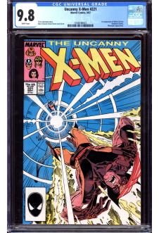 X-MEN #221 CGC 9.8 WHITE PAGES front cover
