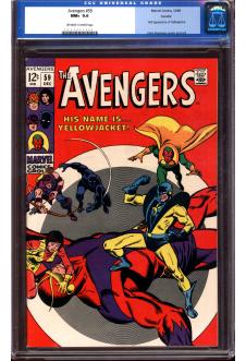 AVENGERS #59 CGC 9.6 OW/WH PAGES front cover