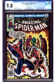 AMAZING SPIDER-MAN #215 CGC 9.8 WHITE PAGES front cover