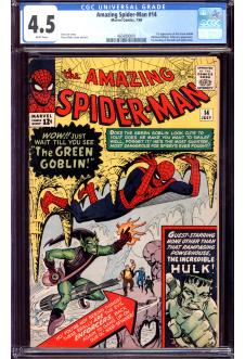 AMAZING SPIDER-MAN #14 CGC 4.5 WHITE PAGES front cover
