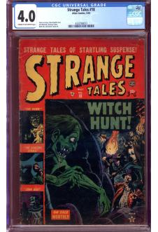 STRANGE TALES #18 CGC 4.0 CR/OW PAGES front cover
