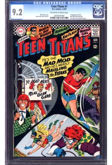 TEEN TITANS #7 CGC 9.2 OW/WH PAGES front cover