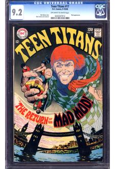 TEEN TITANS #17 CGC 9.2 OW/WH PAGES front cover