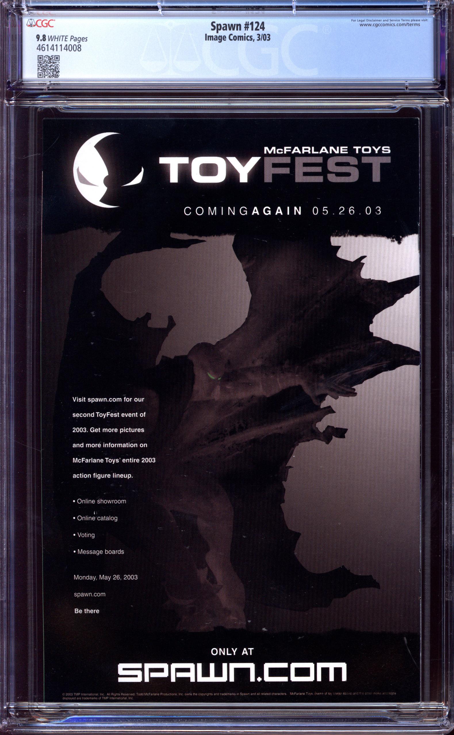 SPAWN Back Cover