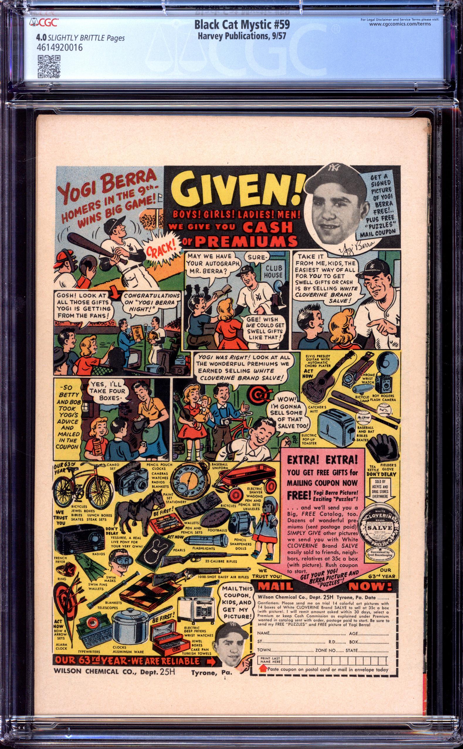 BLACK CAT MYSTIC Back Cover