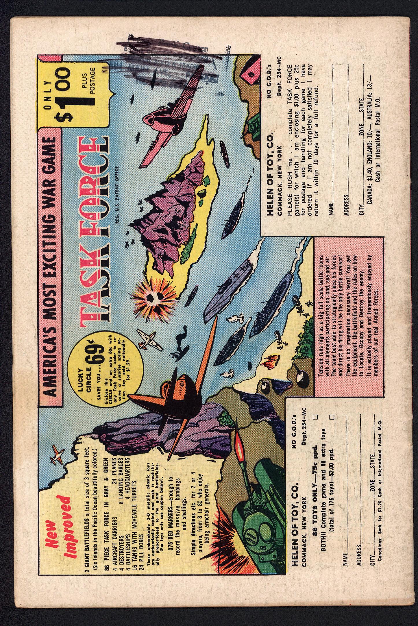 ADVENTURE COMICS Back Cover