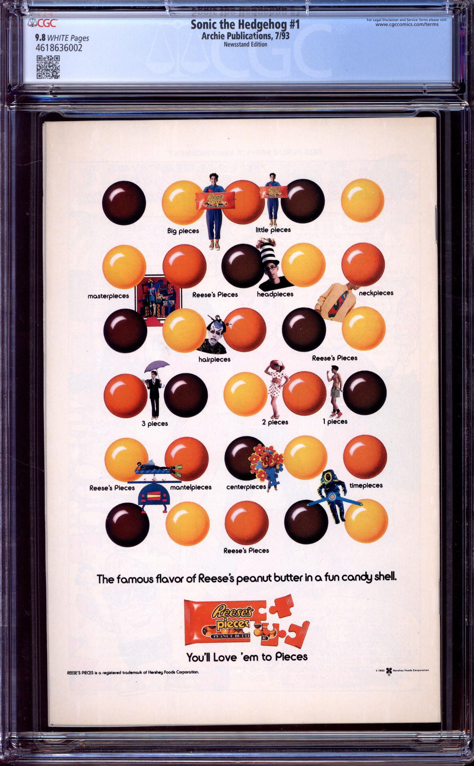 SONIC THE HEDGEHOG Back Cover