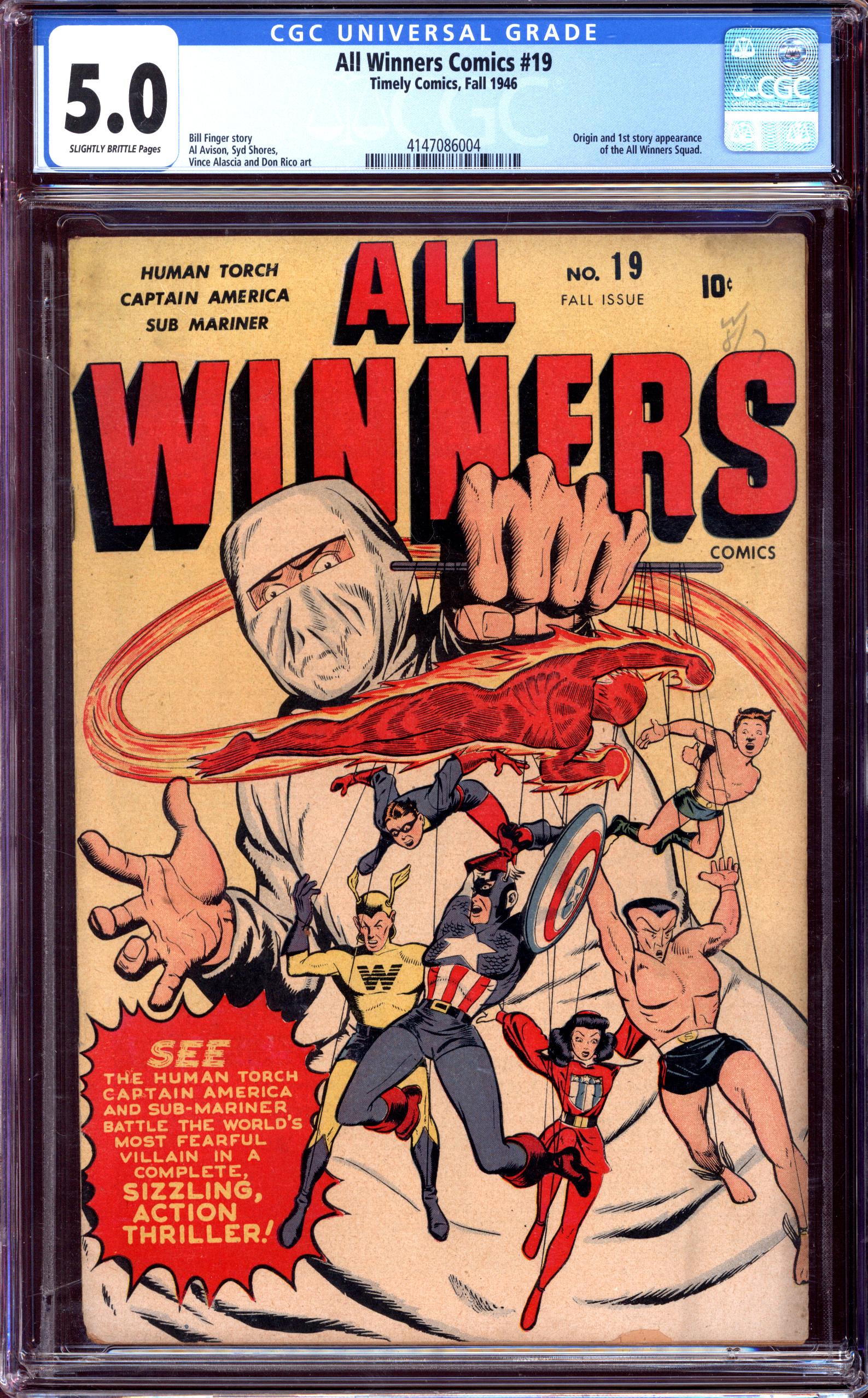 ALL WINNERS COMICS Front Cover