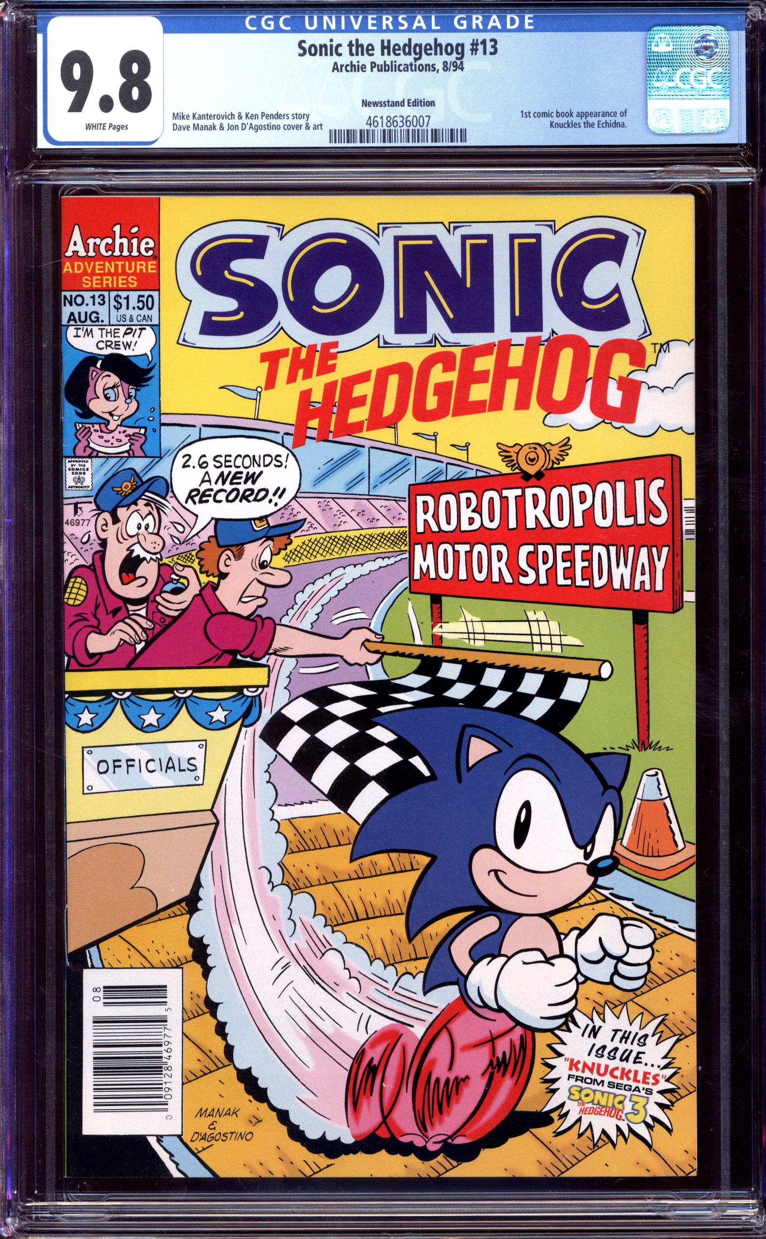 SONIC THE HEDGEHOG Front Cover