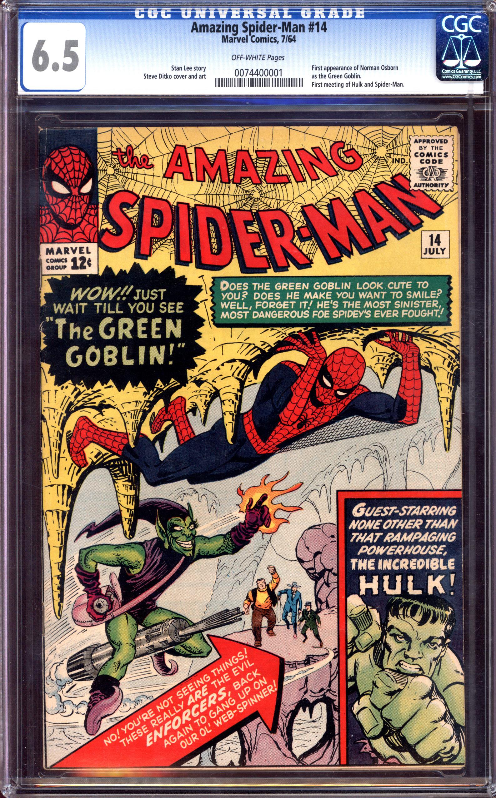 AMAZING SPIDER-MAN #14 CGC 6.5 OW PAGES | Reece's Rare Comics