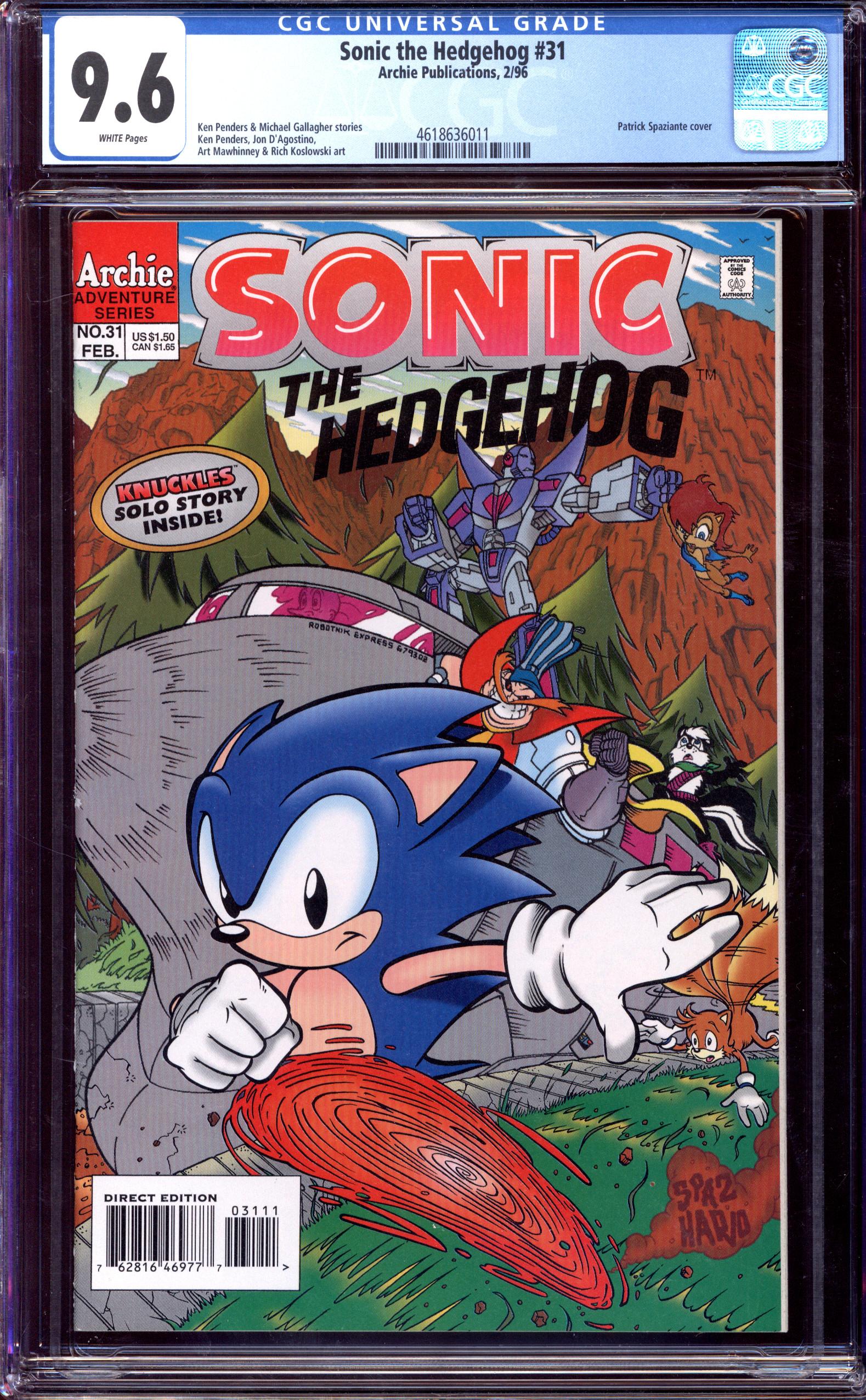 SONIC THE HEDGEHOG Front Cover