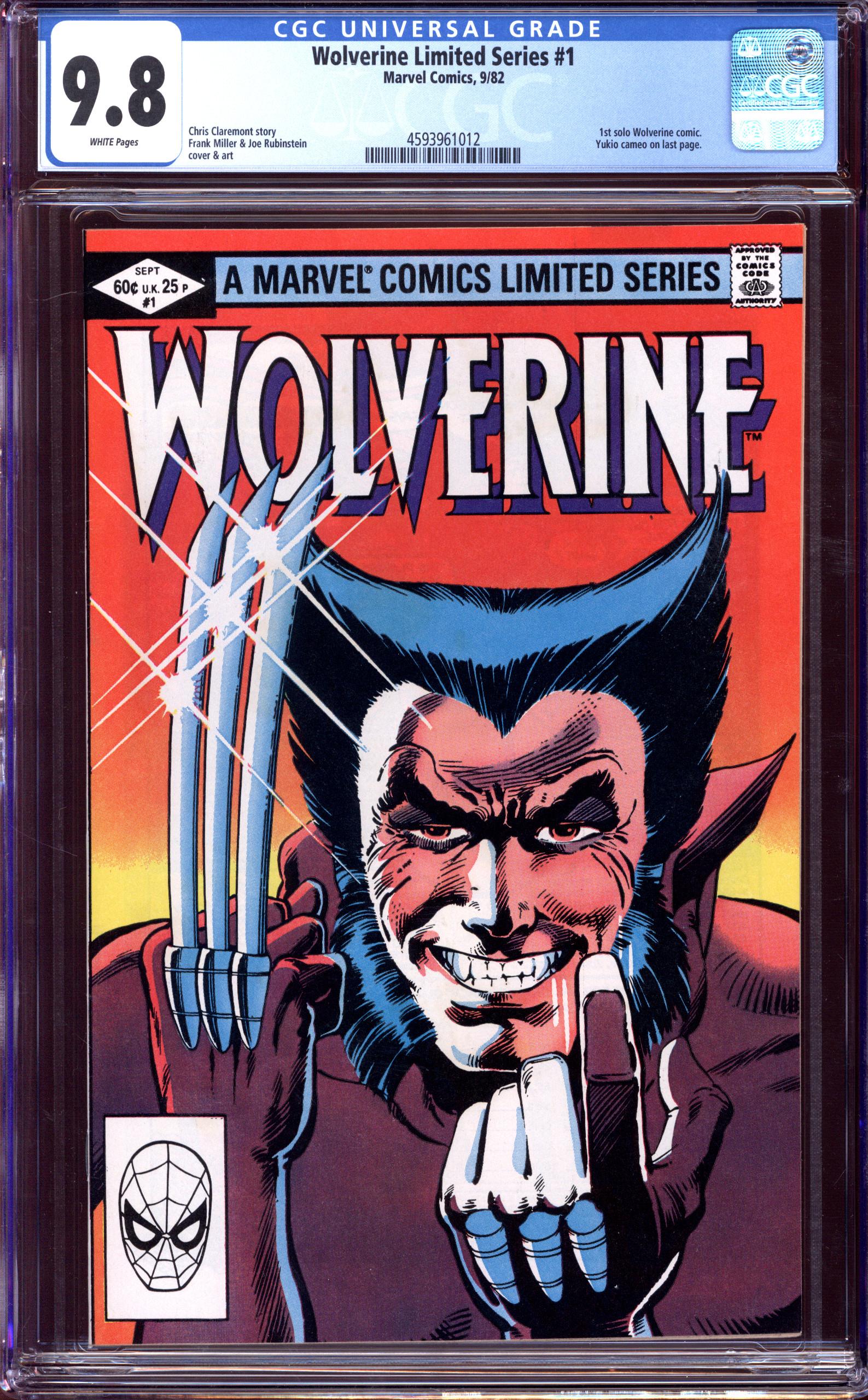 WOLVERINE LIMITED SERIES #1 CGC 9.8 WHITE PAGES | Reece's