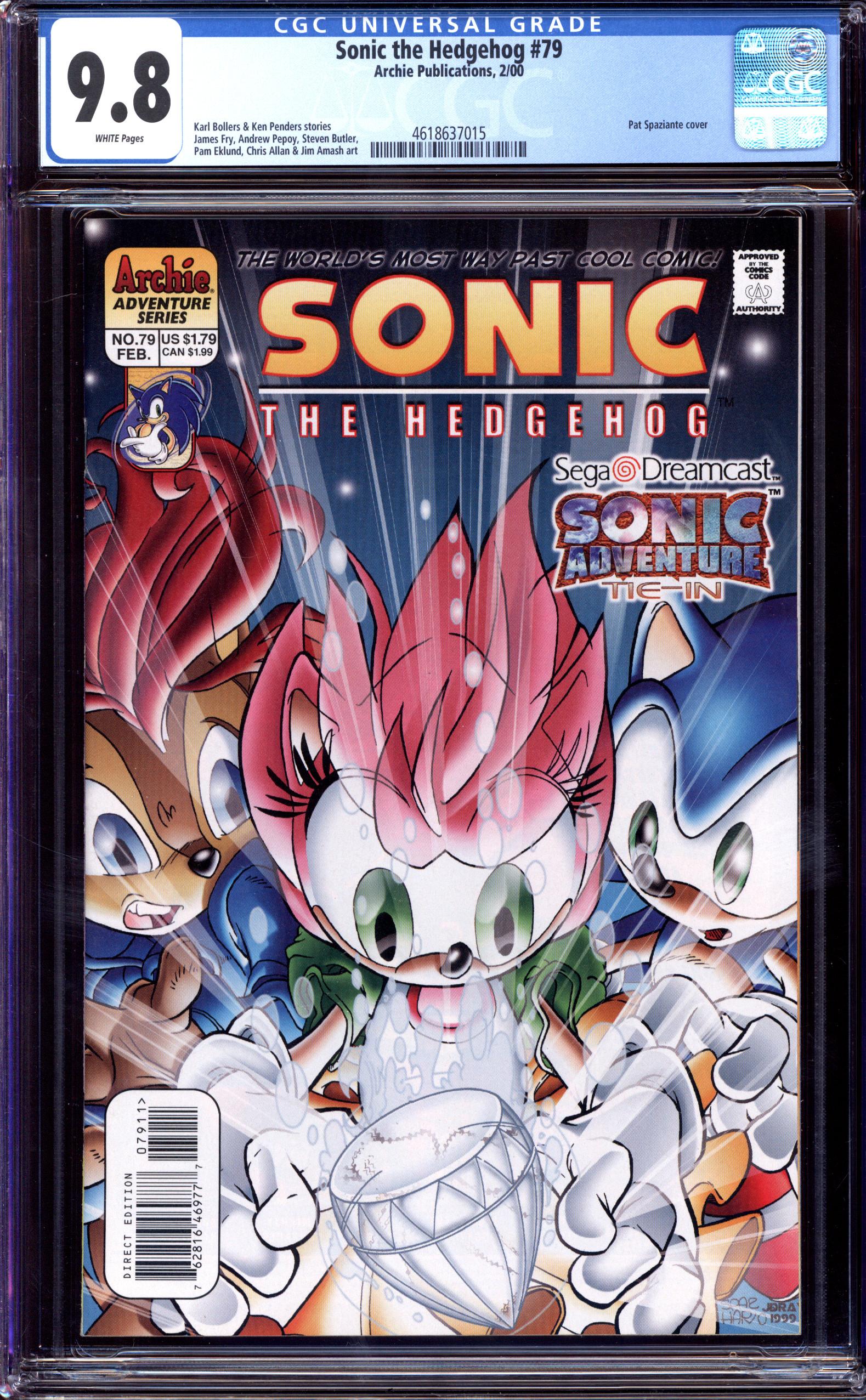SONIC THE HEDGEHOG #79 CGC 9.8 WHITE PAGES | Reece's Rare Comics