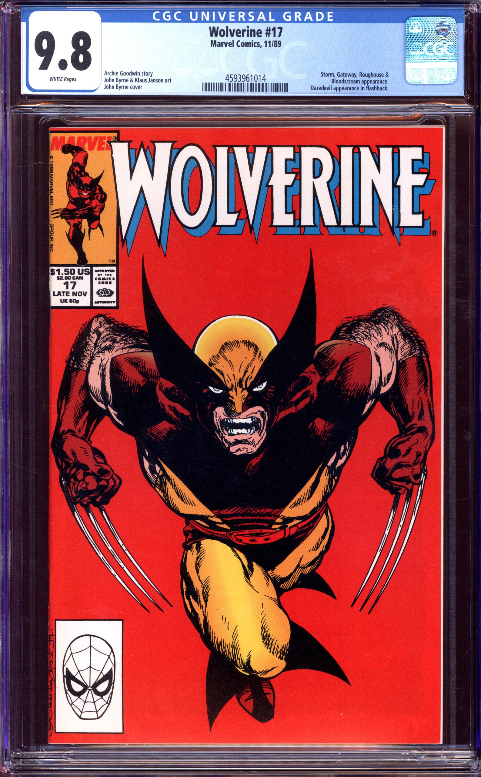 アメコミリーフ Wolverine #10 CGC 9.6 WOLVERINE LIMITED SERIES #3 CGC 9.6 WHITE PAGES // FRANK