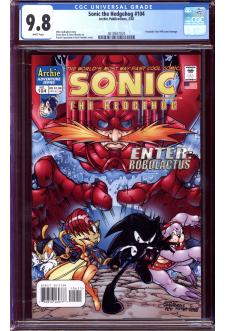 SONIC THE HEDGEHOG #104 CGC 9.8 WHITE PAGES front cover