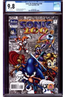 SONIC THE HEDGEHOG #100 CGC 9.8 WHITE PAGES front cover