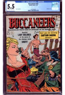 BUCCANEERS #22 CGC 5.5 OW/WH PAGES front cover
