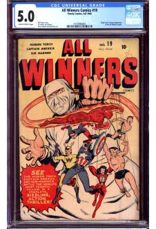 ALL WINNERS COMICS #19 CGC 5.0 SB PAGES front cover