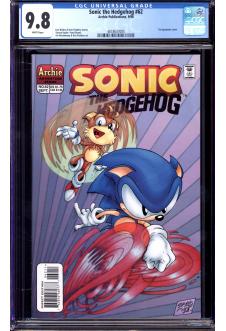 SONIC THE HEDGEHOG #62 CGC 9.8 WHITE PAGES front cover