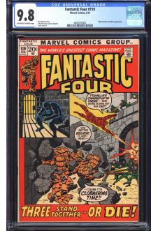 FANTASTIC FOUR #119 CGC 9.8 OW/WH PAGES front cover