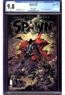 SPAWN #100 CGC 9.8 WHITE PAGES front cover