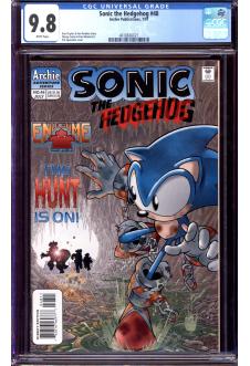 SONIC THE HEDGEHOG #48 CGC 9.8 WHITE PAGES front cover
