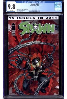 SPAWN #213 CGC 9.8 WHITE PAGES front cover