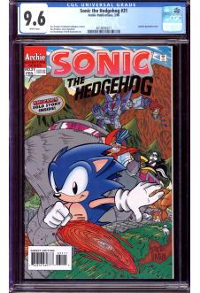 SONIC THE HEDGEHOG #31 CGC 9.6 WHITE PAGES front cover