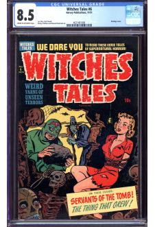 WITCHES TALES #6 CGC 8.5 CR/OW PAGES front cover