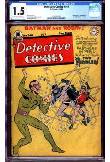DETECTIVE COMICS #140 CGC 1.5 CR/OW PAGES front cover