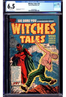 WITCHES TALES #10 CGC 6.5 OW PAGES front cover