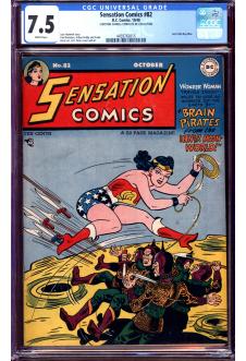 SENSATION COMICS #82 CGC 7.5 WHITE PAGES front cover