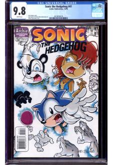 SONIC THE HEDGEHOG #41 CGC 9.8 WHITE PAGES front cover