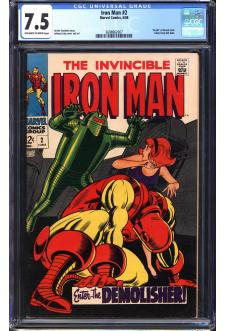 IRON MAN #2 CGC 7.5 OW/WH PAGES front cover