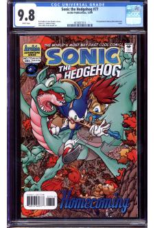 SONIC THE HEDGEHOG #77 CGC 9.8 WHITE PAGES front cover