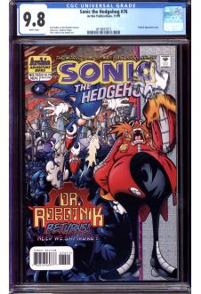 SONIC THE HEDGEHOG #76 CGC 9.8 WHITE PAGES front cover