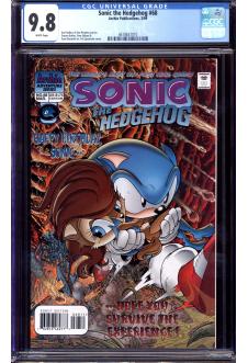 SONIC THE HEDGEHOG #68 CGC 9.8 WHITE PAGES front cover