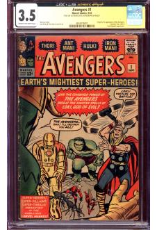 AVENGERS #1 CGC 3.5 CR/OW PAGES front cover
