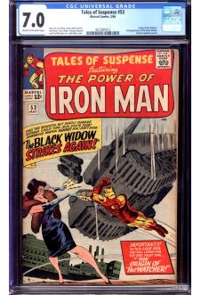 TALES OF SUSPENSE #53 CGC 7.0 CR/OW PAGES front cover