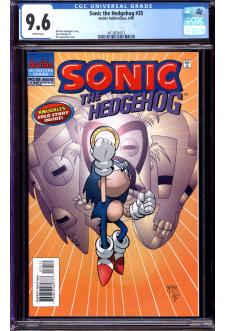 SONIC THE HEDGEHOG #35 CGC 9.6 WHITE PAGES front cover