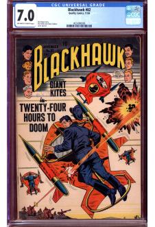 BLACKHAWK #82 CGC 7.0 OW/WH PAGES front cover